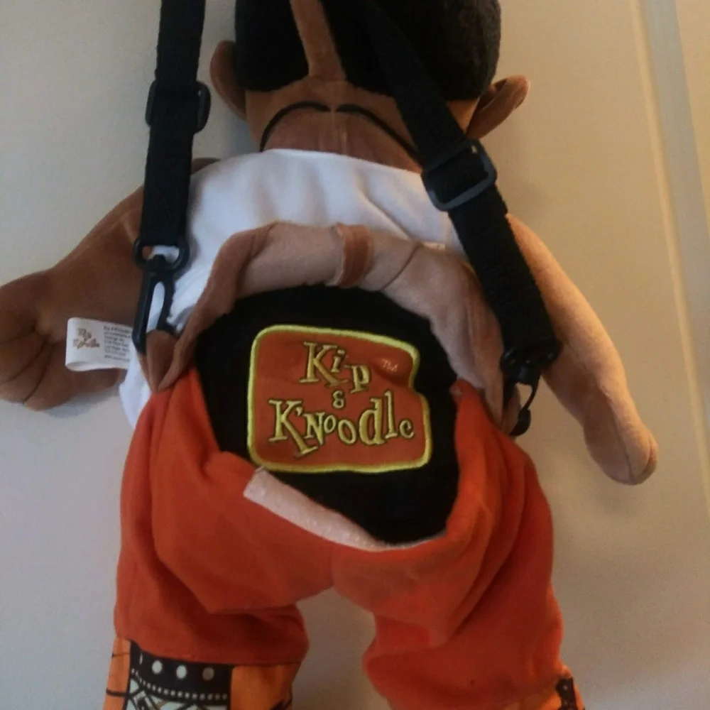 Rare Authentic Vintage Kip Blanket & Backpack Limited Edition African Doll.